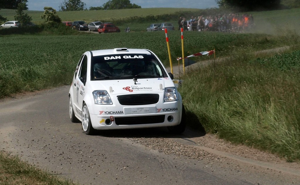 Frank Nielsen og Per Brodersen kom på 2. pladsen i Rally Sønderjylland
(Foto: Allan Post Christiansen)